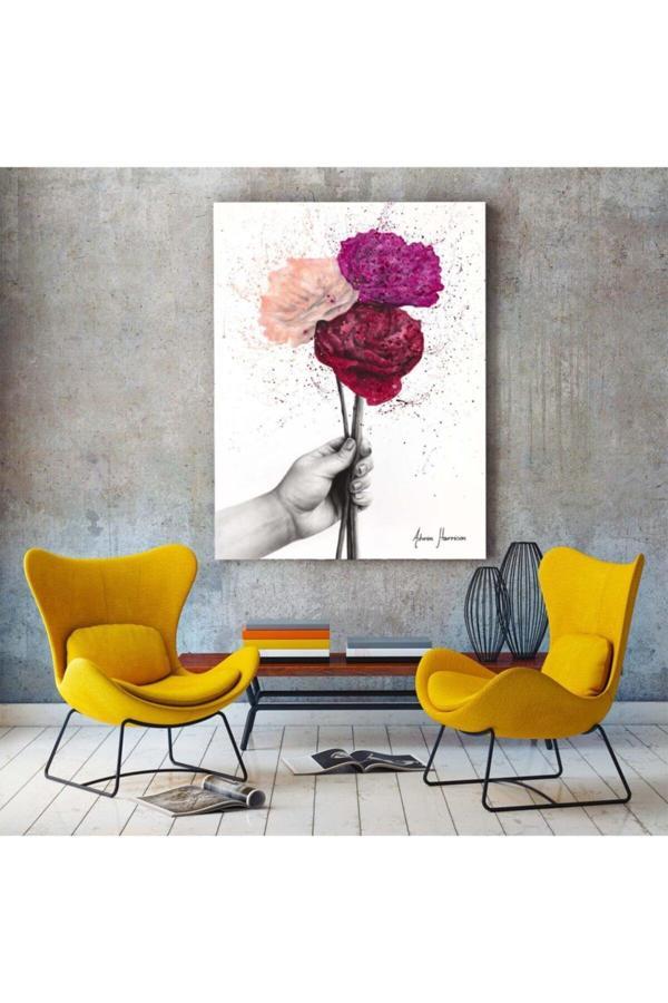 Birinin Anlayşı Çiçek Ashvin-harrison Sanat Eseri Kanvas Tablo - Image 1