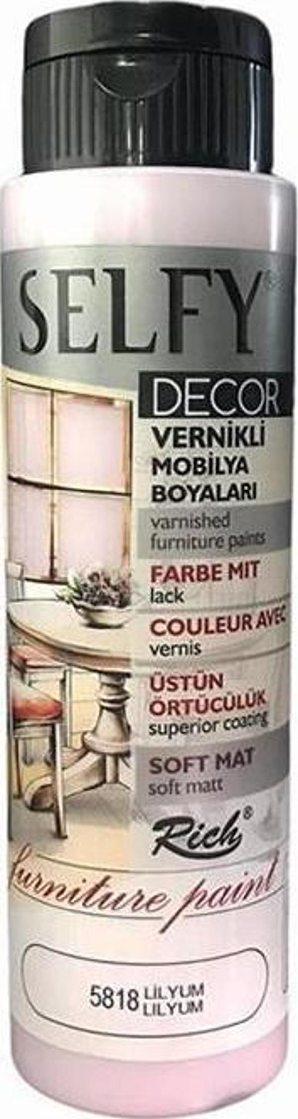 Rich Selfy Decor Vernikli Boya Lilyum 500 cc - Image 1