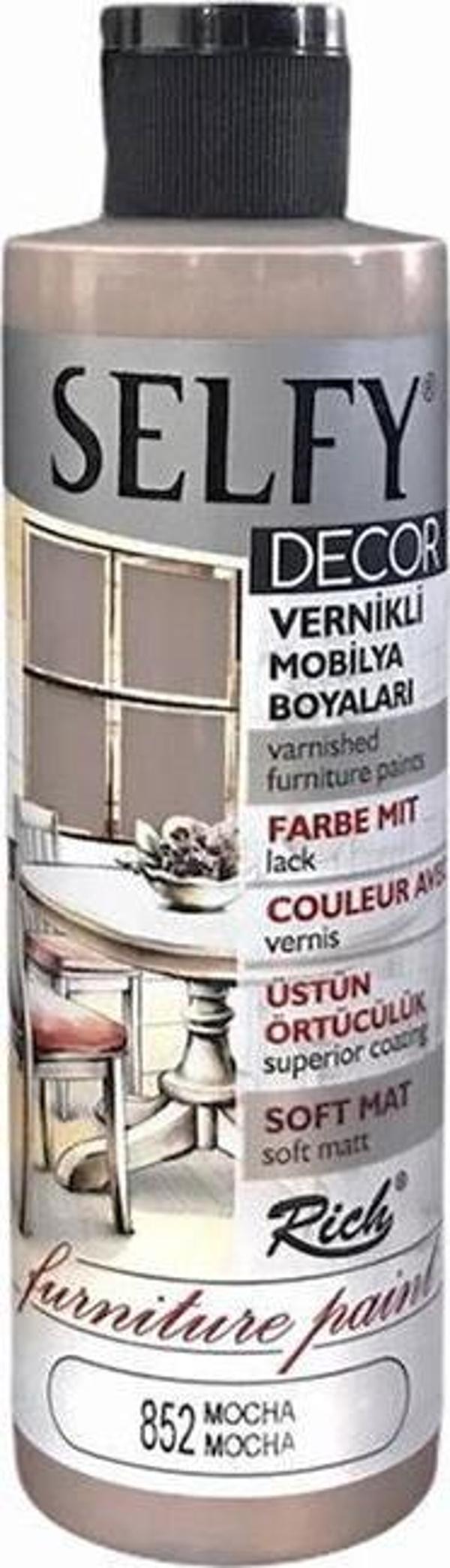 Rich Selfy Decor Vernikli Boya Mocha 240 cc - Image 1