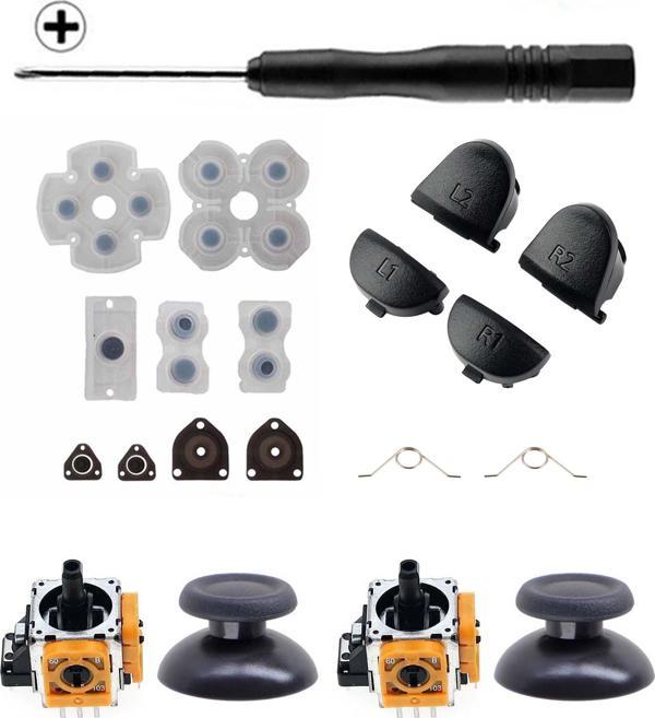 PS4 001 011 Analog Motor Topuz İç Lastik Tetik Omuz Tuşu Tornavida Playstation 4 Kol Tamir Seti - Image 1