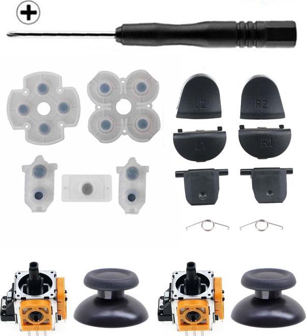 PS4 030 Analog Motor Topuz İç Lastik Tetik Omuz Tuşu Tornavida Playstation 4 Kol Tamir Seti - Image 1