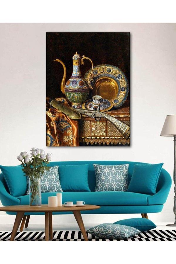 Antika Vazo Resimleri Duvar Dekorasyon Kanvas Tablo - Image 1