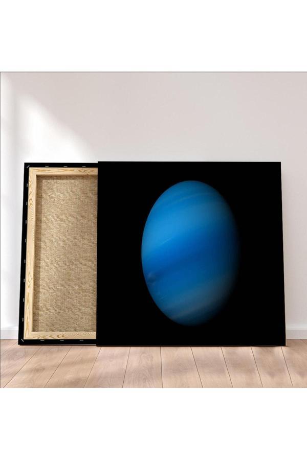 Neptun Gezegeni Uzay Tasarımı Kanvas Tablo - Image 1