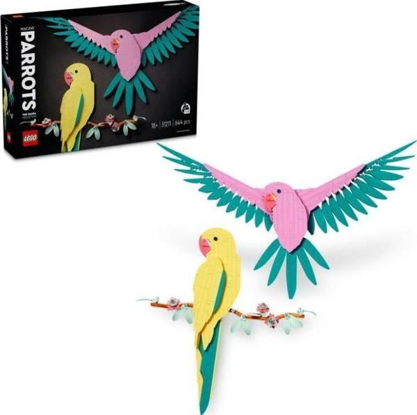 LEGO Art 31211 Fauna Koleksiyonu Macaw Papaganları +18 Yaş (644 Parça)  - Image 1