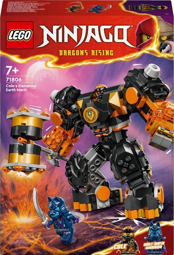 LEGO Ninjago 71806 Cole's Elemental Earth Mech +5 Yaş (1 Parça)  - Image 1