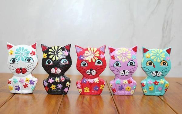 MDB Ahşap 5'li Kedi Seti Model 1 - Image 1