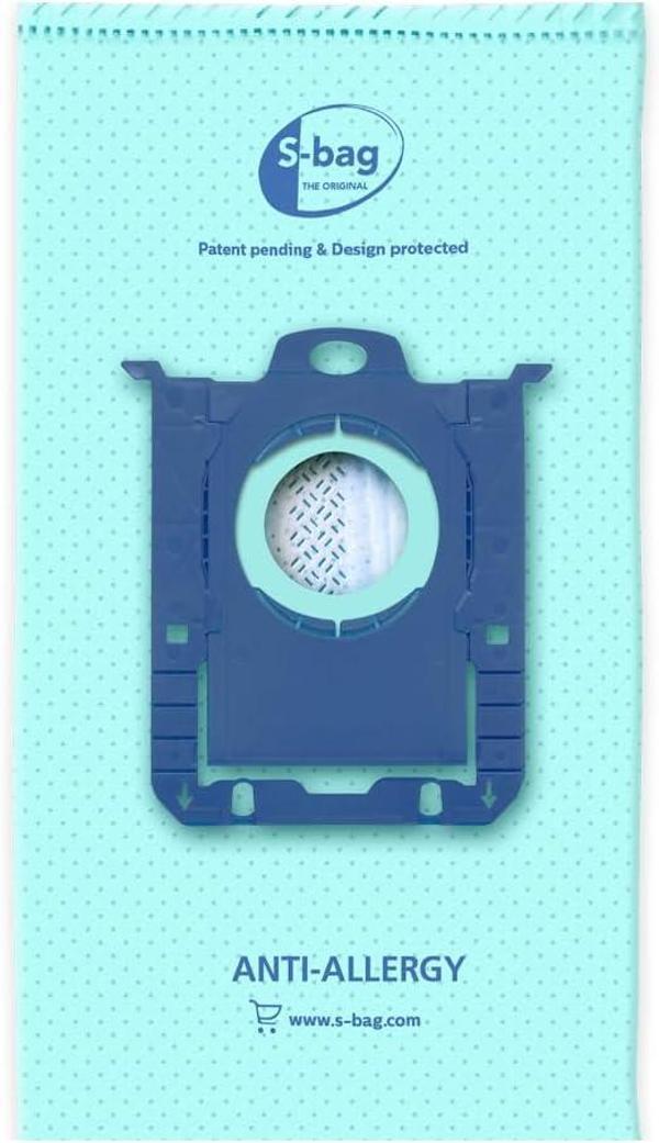 Philips S-Bag® Anti-Alerjik Elektrikli Süpürge Torbası - Evrensel Uyumluluk, Alerji Sorunu Olanlar İ - Image 1