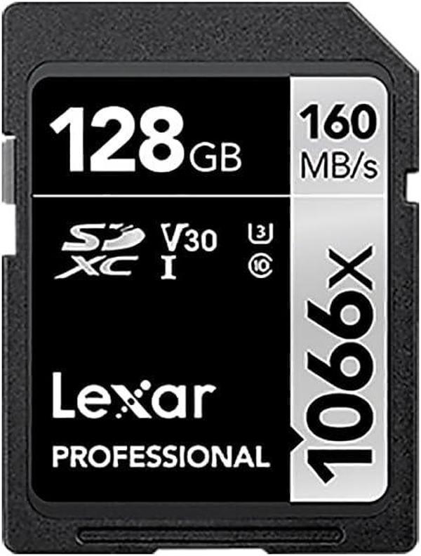 Lexar Profesyonel 1066X 128Gb Sdxc Uhs-I Kart Gümüş Serisi, 160Mb/S'Ye Kadar Okuma, Dslr Ve Aynasız  - Image 1