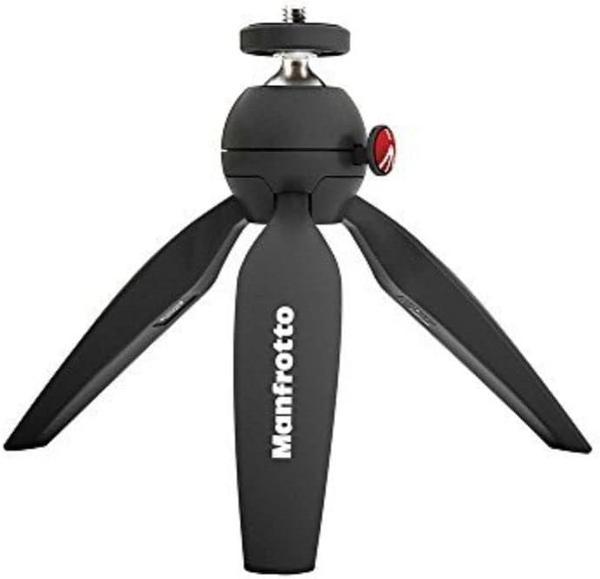 Manfrotto Mtpiximii-B Pixi Masa Tripodu, 1 Kga Kadar, Kompakt Ve Sistem Kameralar İçin, Siyah - Image 1