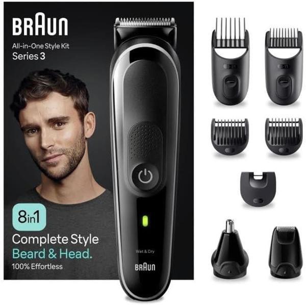 Braun Series 3 Mgk3440 Hepsi Bir Arada Şekillendirme Seti, 8’I 1 Arada Erkek Bakım Kiti - Image 1