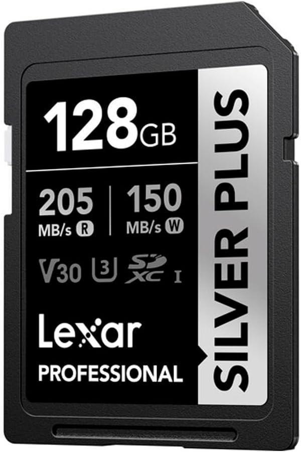 Lexar Professional 128Gb 205 Mb/S Silver Plus Sd Hafıza Kartı - Image 1