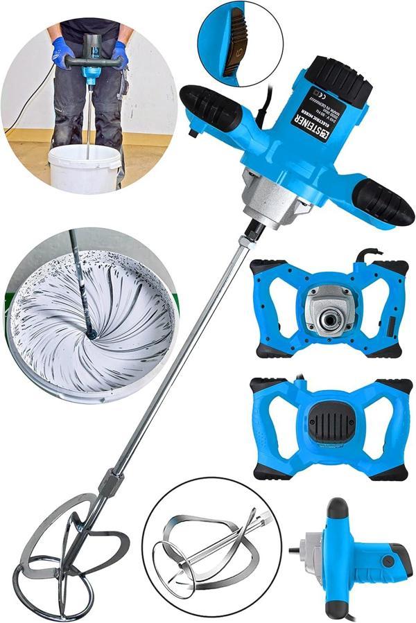 Steiner Alman Gt-Blue 3000 Bakır Sargı 6 Kademe Devir Ayarlı Elektrikli Alçı Boya Ve Harç Karıştırıc - Image 1