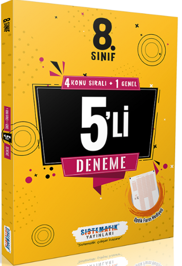 Sistematik 8. Sınıf Tüm Dersler 5 li Deneme - Sistem Yayıncılık - Image 1