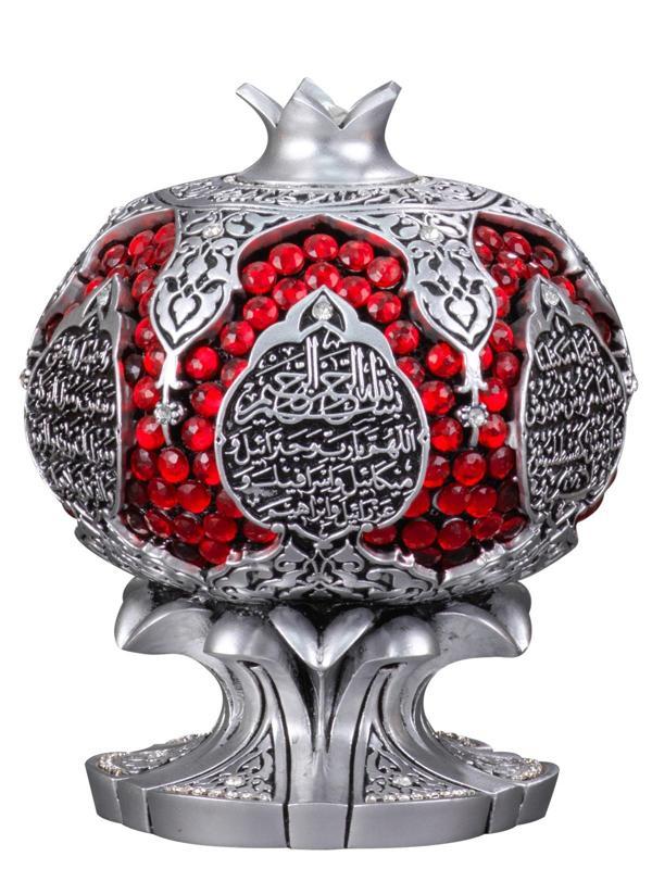 Nakkaş Nar Boytu (Orta Boy | Gümüş | Bereket ~ Karınca Duası) - Image 1