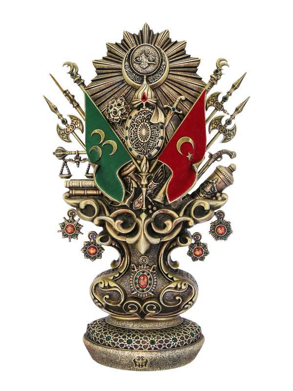 Nakkaş Osmanlı Boytu (Büyük Boy | Antik Sarı / Yeşil Taşlı) - Image 1