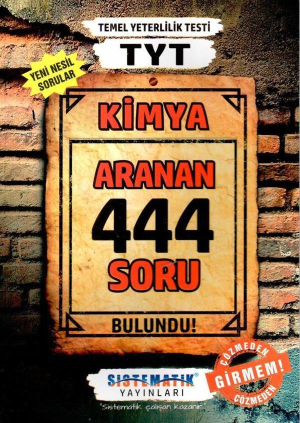 Sistematik Yayınları TYT Kimya 444 Aranan Soru - Sistem Yayıncılık - Image 1