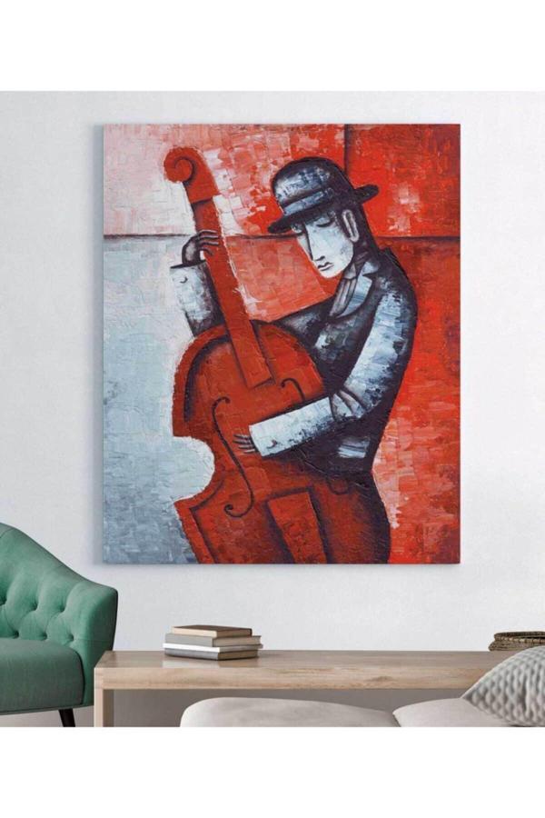 Enstrüman Çalma Kanvas Tablo - Image 1