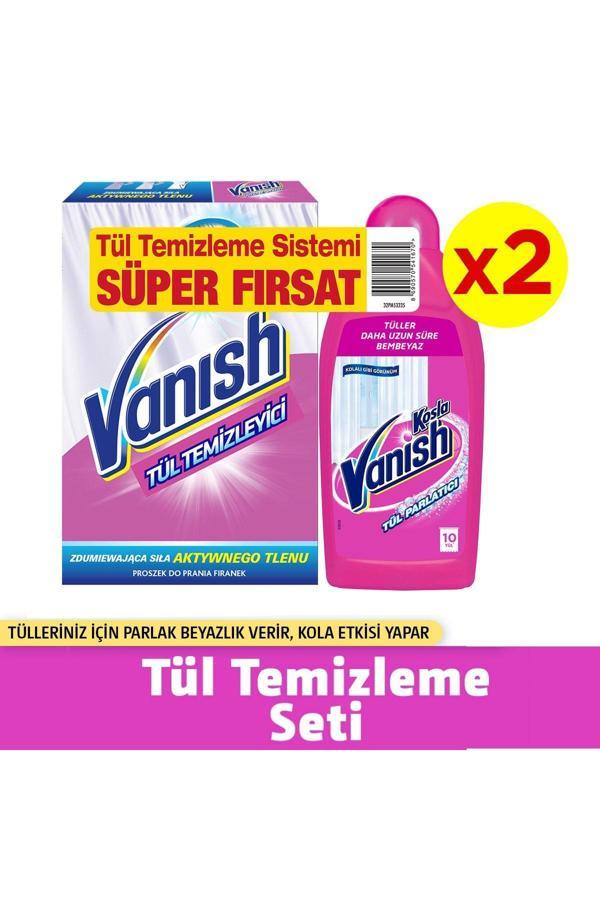 Vanish Kosla Tül Toz 400 gr x 2 Adet + Kosla Tül Parlatıcı 450 ml x 2 Adet - Image 1
