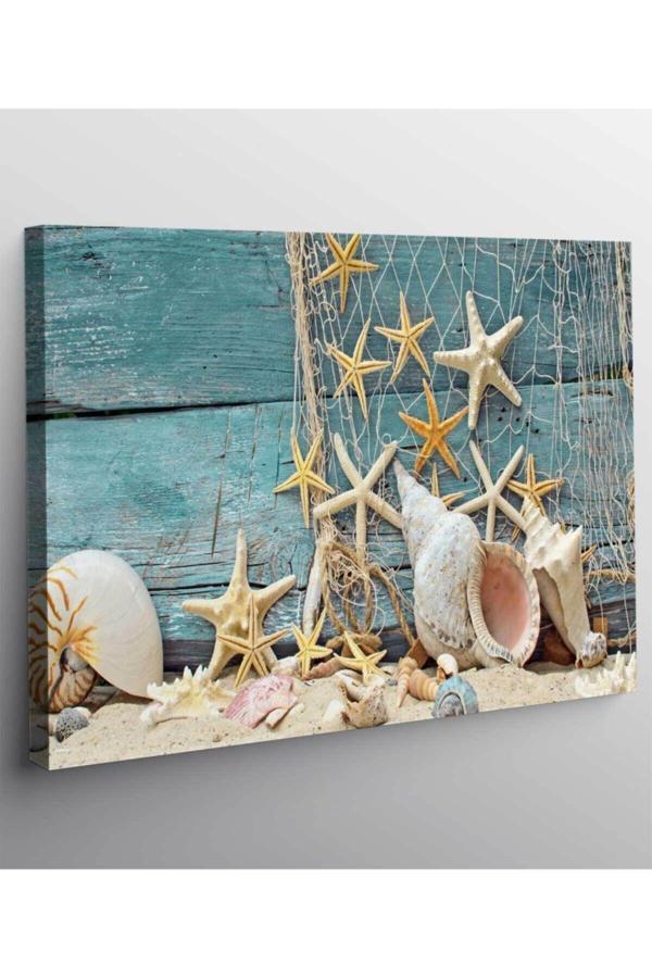 Deniz Kabukları Kanvas Tablo - Image 1