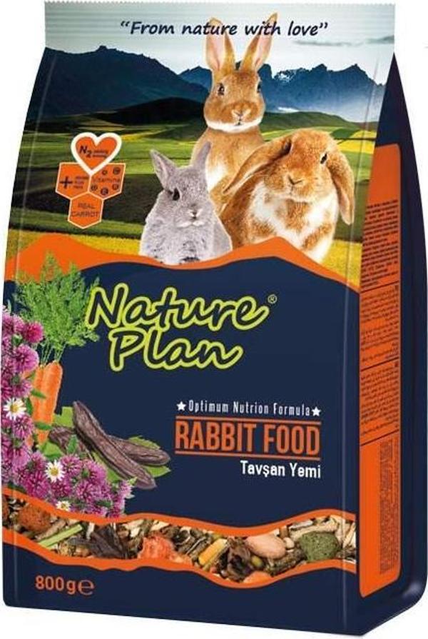 Nature Plan Tavşan Yemi 800 Gr x 5 Adet - Image 1