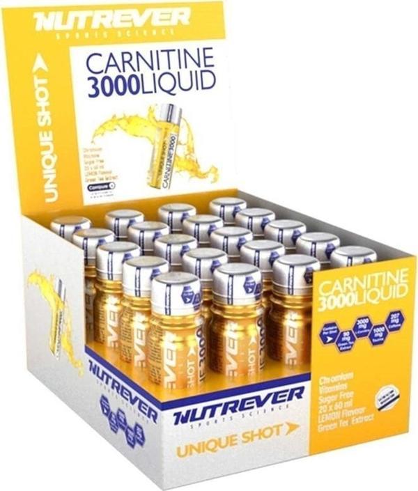 Nutrever L-carnitine 3000 Liquid 20 Ampul - Limon Aroma - - Image 1