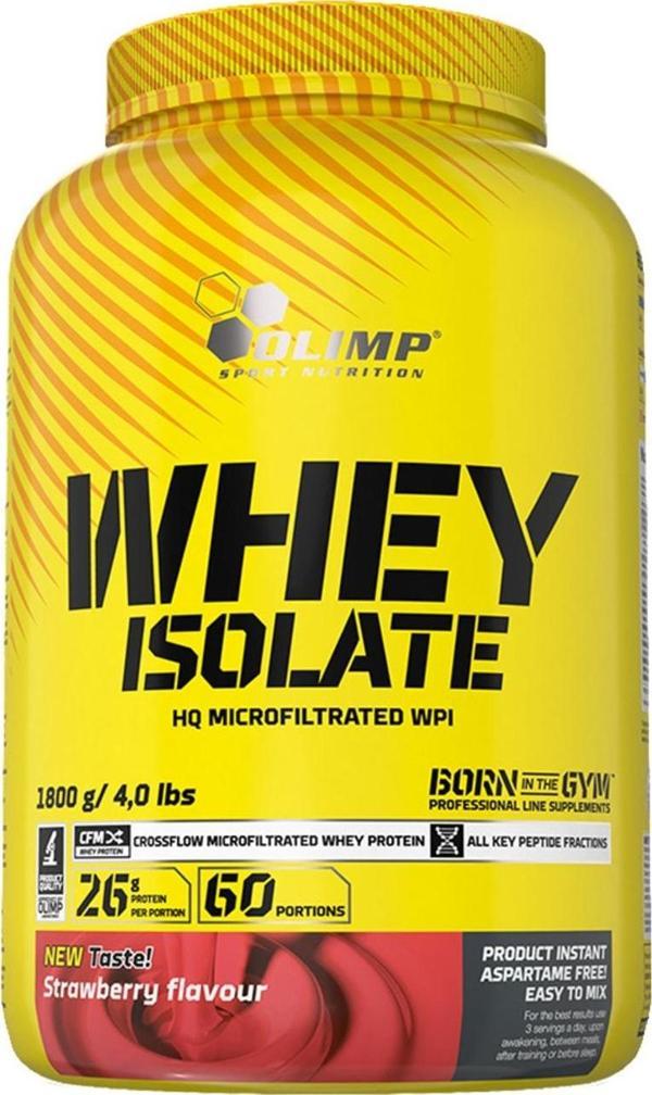Olimp Pure Whey Isolate Proteın Çilek 1800g - Image 1