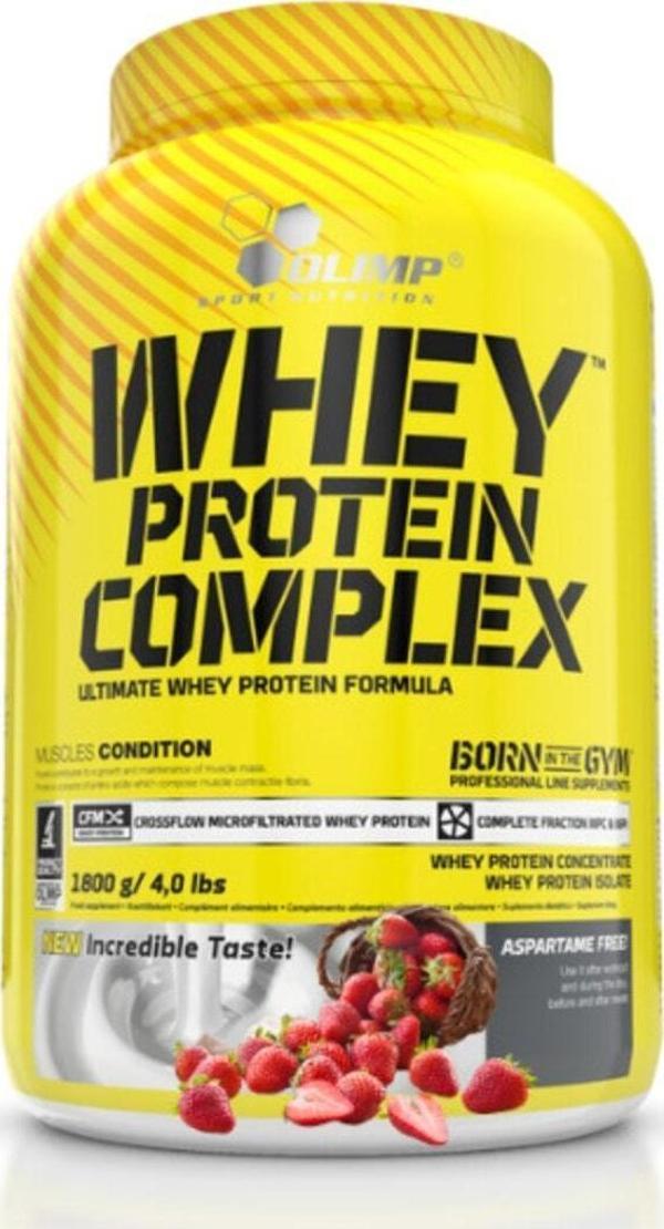 Olimp Whey Protein Complex % 100 - Çilek 48 Servis 1800 Gr - Image 1