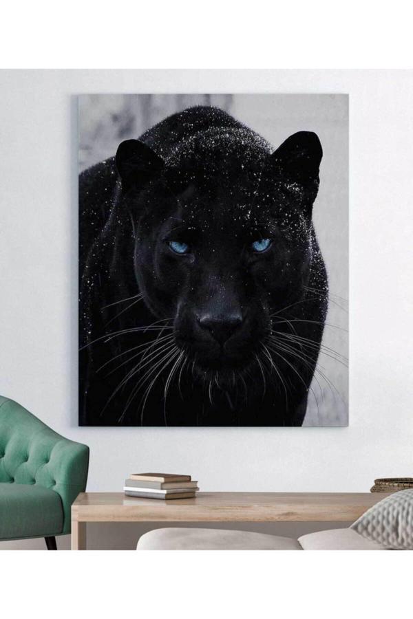 Siyah Panter Kanvas Tablo - Image 1