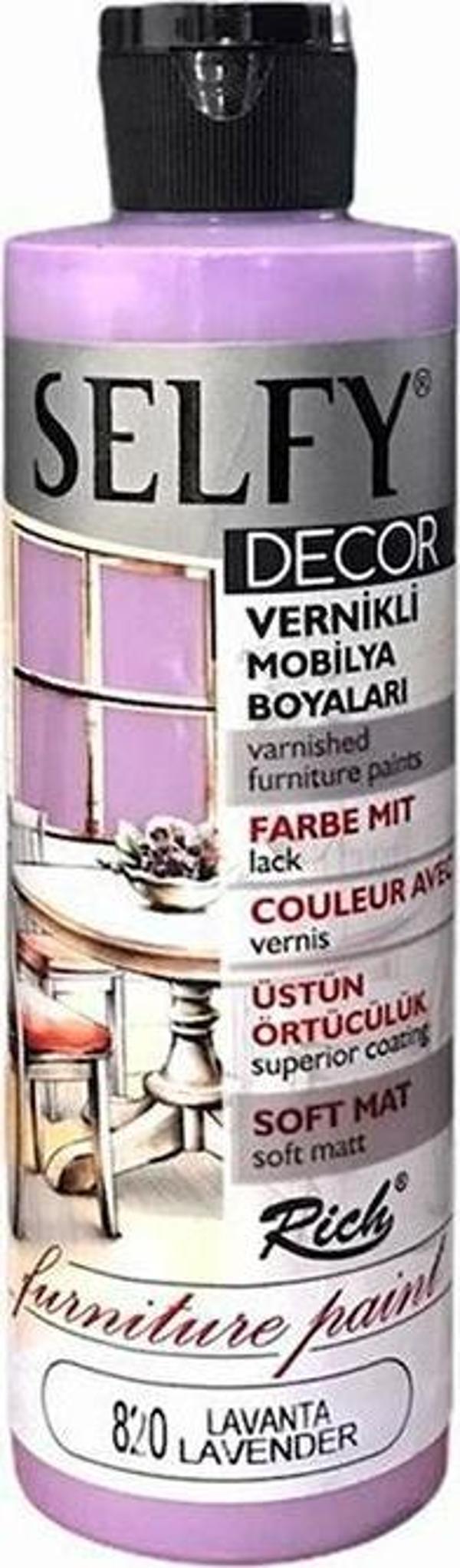 Rich Selfy Decor Vernikli Boya Lavanta 240cc  - Image 1