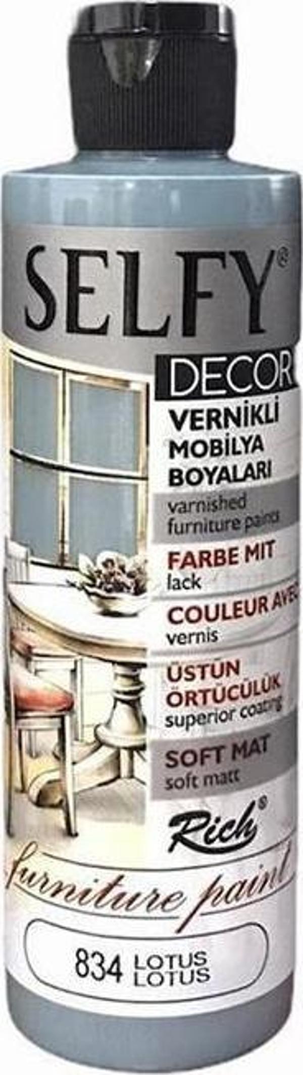 Rich Selfy Decor Vernikli Boya Lotus 240cc - Image 1