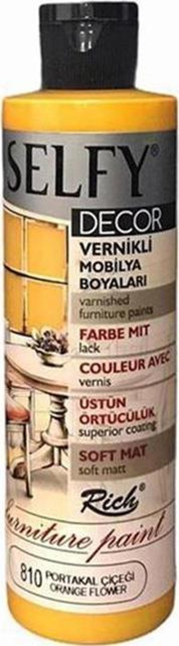 Rich Selfy Decor Vernikli Boya Portakal Çiçeği 240cc - Image 1