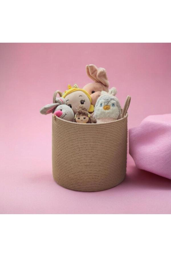 Bayram Taşçıoğlu Home Desing 30X30 Depolama Oyuncak Battaniye Sepeti Hediyelik Sepet Saksılık Düzenleyici - Image 1