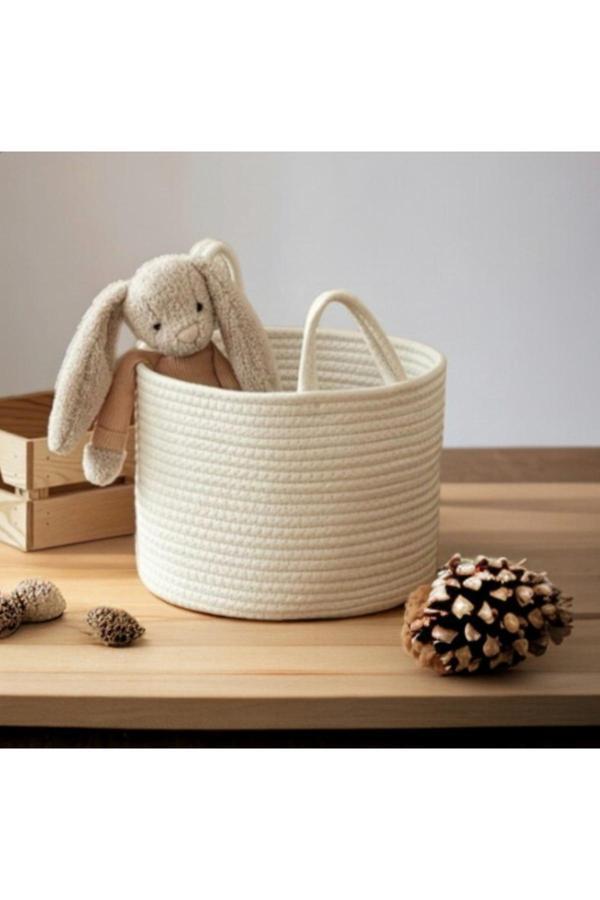 Bayram Taşçıoğlu Home Desing 25X20 Düzenleyici, Depolama,Oyuncak, Dekoratif Sepet - Image 1