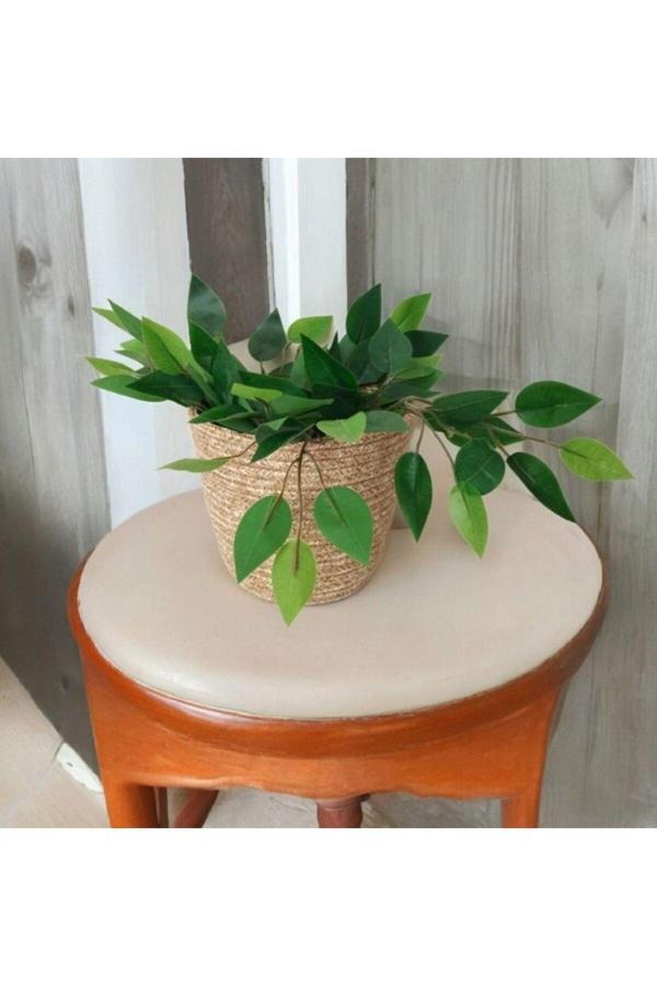 Bayram Taşçıoğlu Home Desing 20X18 Cm Hasır Sepet, Saksılık, Düzenleyici Sepet - Image 1