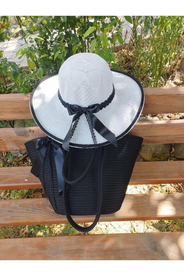 Bayram Taşçıoğlu Home Desing Günlük Tatil Plaj Çanta Şapka İkili Takım - Image 1