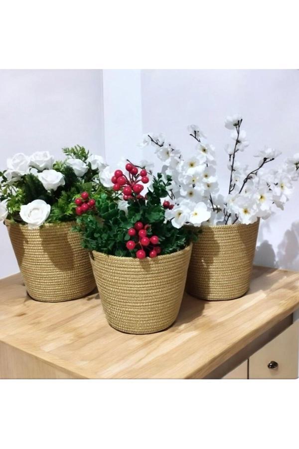 Bayram Taşçıoğlu Home Desing 3 Adet Düzenleyici Sepet - Image 1
