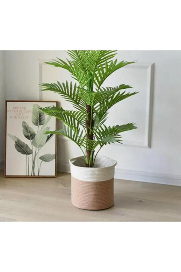 Bayram Taşçıoğlu Home Desing 25X25 Hasır Sepet,Çok Amaçlı Sepet,Düzenleyici Sepet Saksılık Hediyelik Sepet Organizer - Image 1