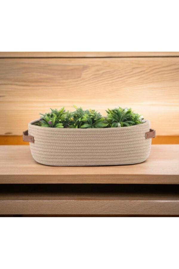 Bayram Taşçıoğlu Home Desing Çok Amaçlı Sepet Makyaj Sepeti Hediyelik Sepet Saksılık Banyo Sepeti Saklama Sepeti - Image 1