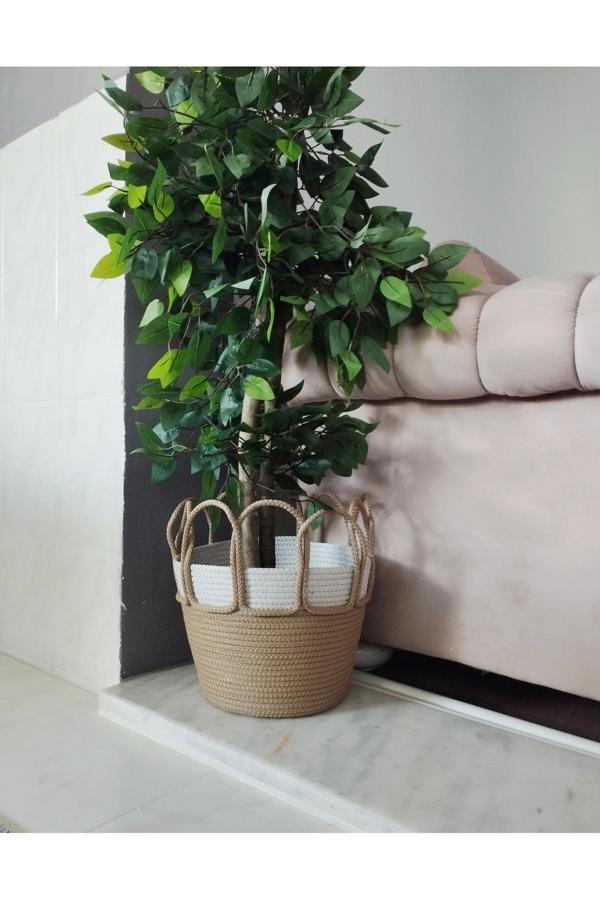 Bayram Taşçıoğlu Home Desing 30X25 Düzenleyici Sepet Saksılık Hediyelik Sepet Saksılık - Image 1