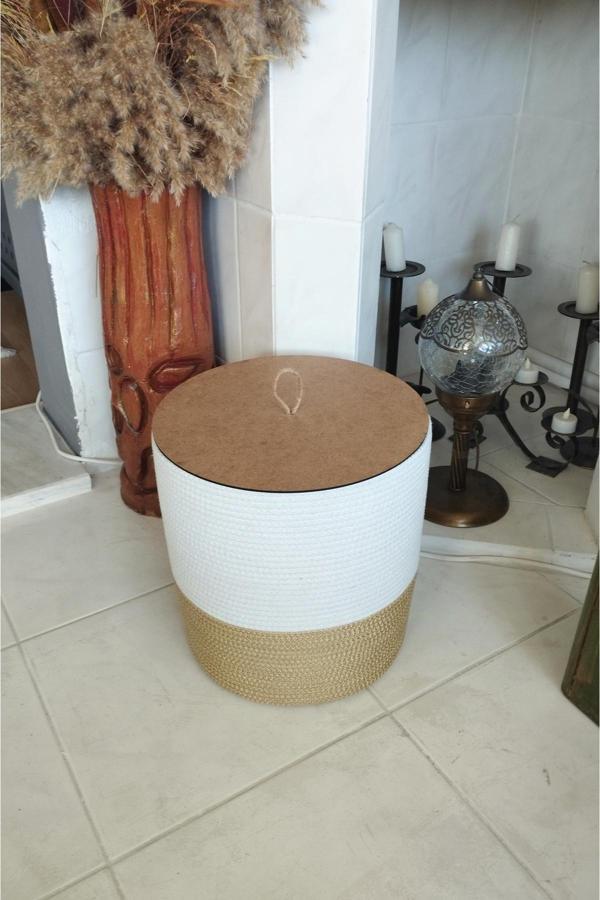 Bayram Taşçıoğlu Home Desing 30X30 Kapaklı Çok Amaçlı Sepet Saksılık Düzenleyici Hediyelik Sepet Saksılık - Image 1