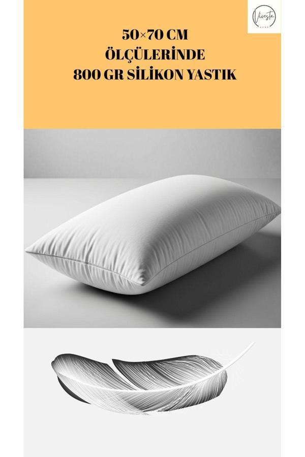 Vivesta Home 800 Gram Silikon Yastık – Ortopedik, Yumuşak Ve Konforlu Uyku Yastığı - Image 1