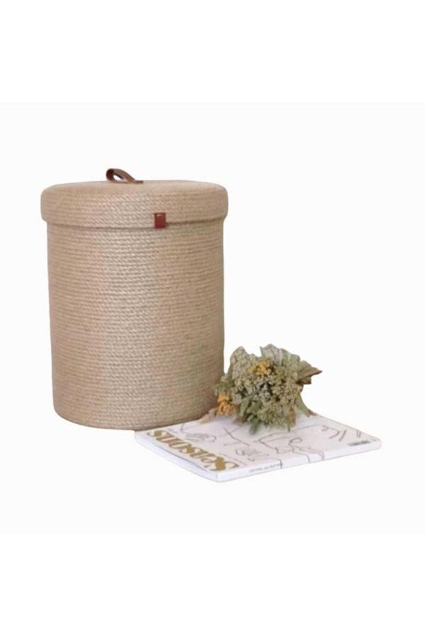 Bayram Taşçıoğlu Home Desing 30X30 Kapaklı Düzenleyici Depolama Sepeti.Hasır Sepet Organizer Hediyelik Sepet - Image 1