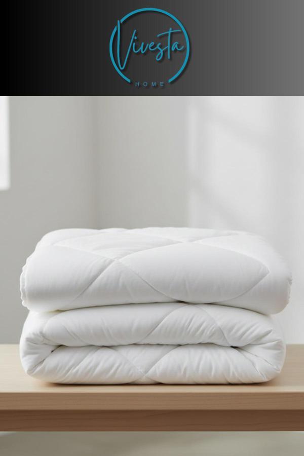 Vivesta Home Silikon Dolgulu Tek Kişilik Yorgan 155X215 – Yumuşacık, Nefes Alabilir Beyaz Konfor Yorganı - Image 1