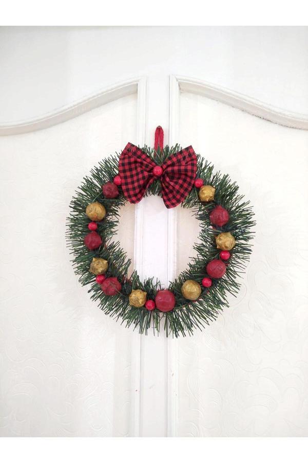 Bayram Taşçıoğlu Home Desing Yılbaşı Konsept Hediyelik Kapı Duvar Süsü Çelenk - Image 1