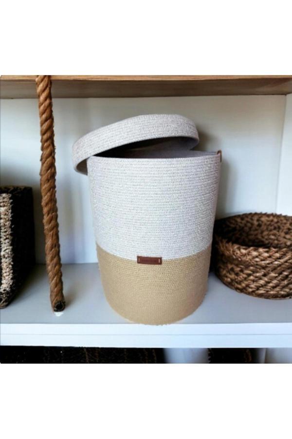 Bayram Taşçıoğlu Home Desing 30X30 Kapaklı Sepet Oyuncak Sepeti Düzenleyici Sepet Çamaşır Sepeti Hediyelik - Image 1