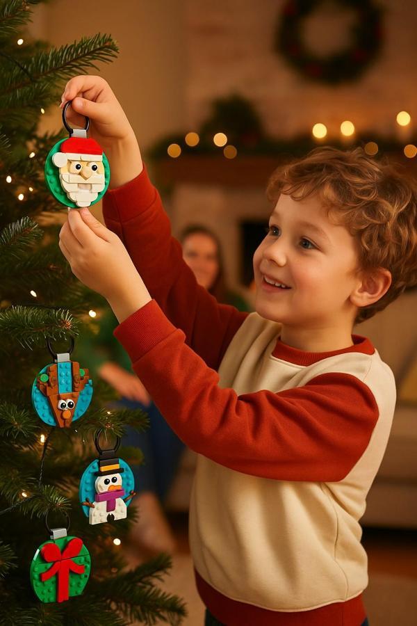 Yılbaşı Süsü Koleksiyonu Asılabilir Dekor Seti Çocuklar İçin Eğlenceli Yapım ve Süsleme Keyfi - Image 1