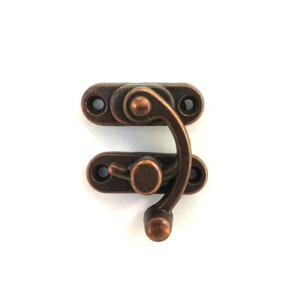 Yay Gözü, Ahşap Kutu Klipsi - Büyük 37x45 mm, Antik, 1 Adet - Image 1