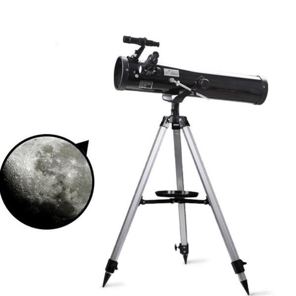 76 x 700 Profesyonel Aynalı Uzay Teleskopu Siyah - Image 1