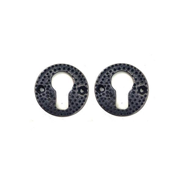 Antika Tarz Dekoratif Pirinç Oda Kilit Rozeti - 49mm, Oksit - Image 1