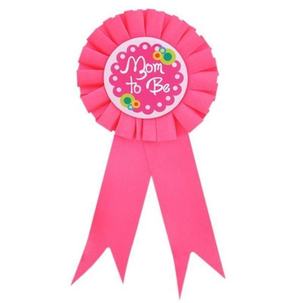 Mom To Be Yazılı Rozet Pembe Renk - Image 1